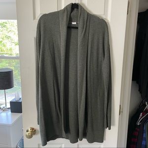 Green Shawl Collar Coat Cardigan Sweater